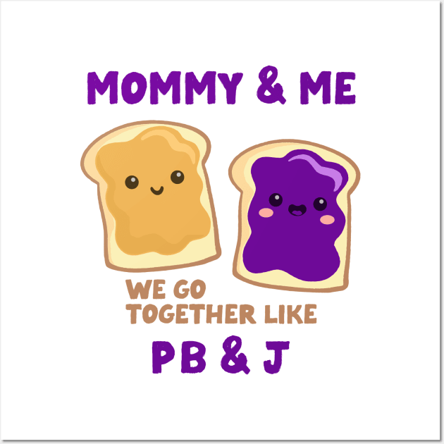 pbj mommy & me (grape) Wall Art by mystudiocreate